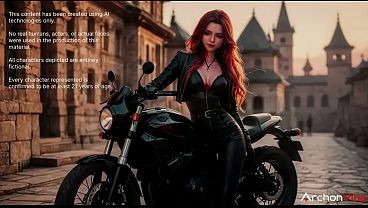 She showed me first her cool bike and next her ahegao face when i fuck her[AI]